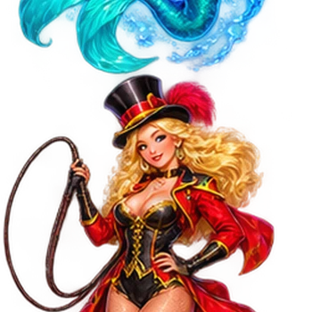 Ringmaster with a top hat